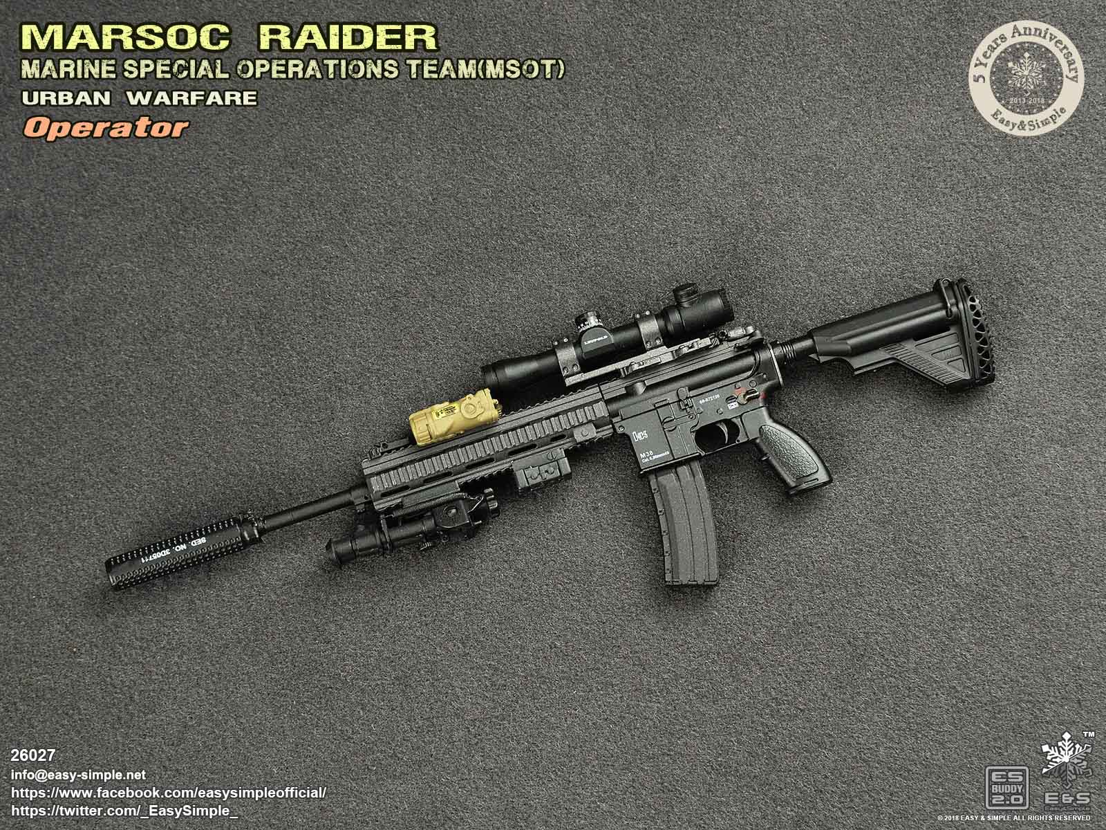 Easy&Simple 26027 MARSOC Raider Urban Warfare Operator (5 Years Anniversary)