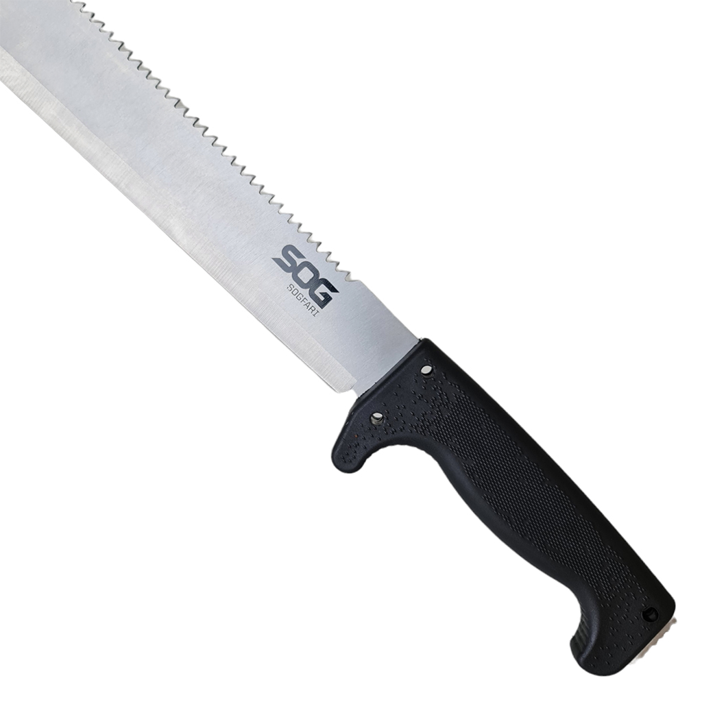 มีดเดินป่า มีดมาเชเต้ มีดใบตาย SOG SOGfari Machete ยาว 21 นิ้ว (53 ซม.) ใบมีดสีเงินพร้อมซองผ้าไนล่อนสำหรับเก็บมีด