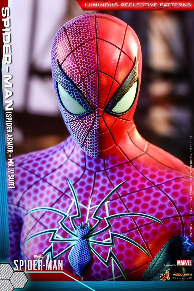Hot Toys VGM43 Marvel's Spider-Man 16 Spider-Man (Spider Armor - MK IV Suit)