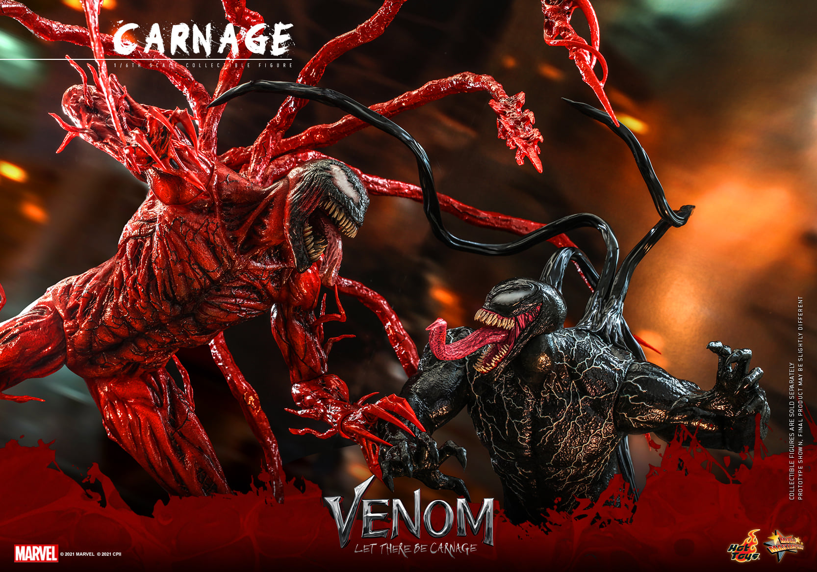 Hot Toys MMS620 1/6 Venom: Let There Be Carnage - Carnage (Deluxe Version)