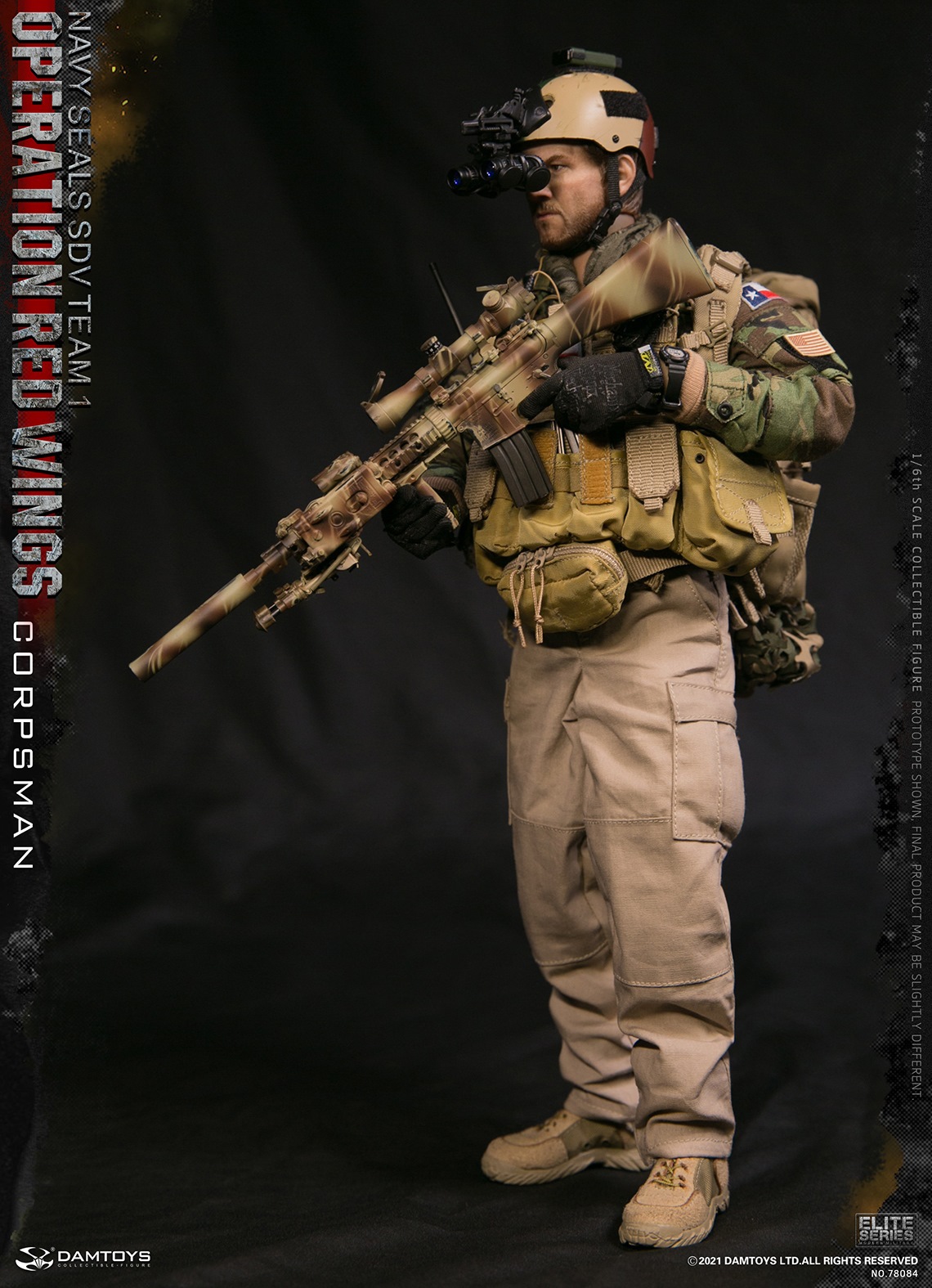 DAMTOYS 78084 1/6 Operation Red Wings: Navy Seals SDV Team 1 - Corpsman