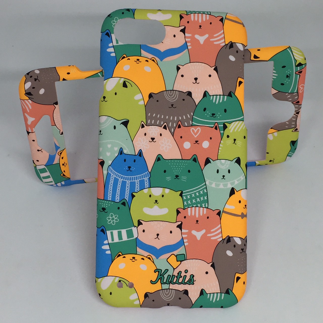 เคสคูทิส(Kutis)เคสไอโฟน7,8,SEปี2020(ลายแมวอ้วน)มาใหม่ เคสประกบหน้า-หลัง เคสเรืองแสง เคสลายวินเทจ ร้านSuperhero Klongthom