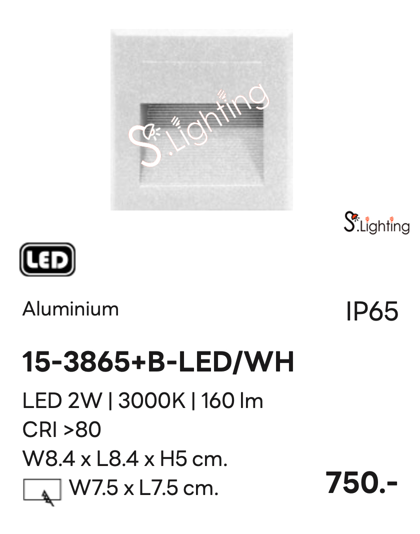 โคมไฟฝังขั้นบันได 15-3865+B-LED/WH