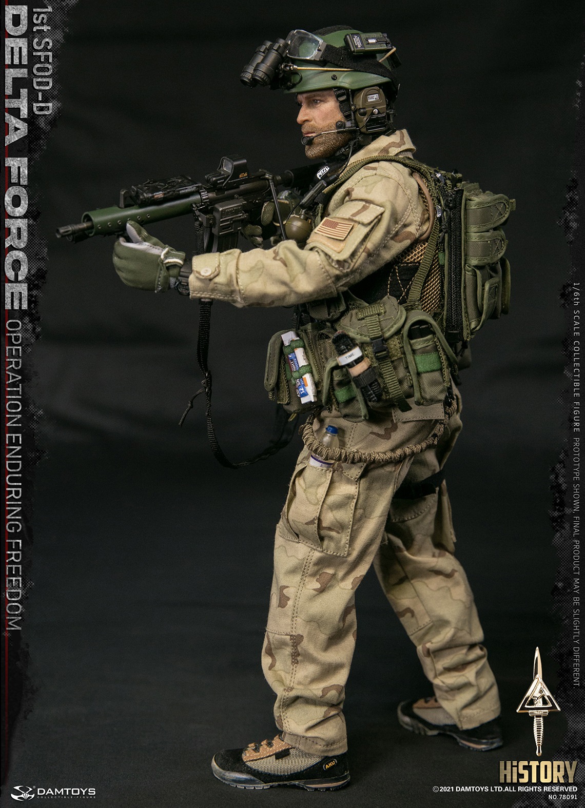 DAMTOYS 78091 1/6 1st SFOD-D OPERATION ENDURING FREEDOM DELTA FORCE