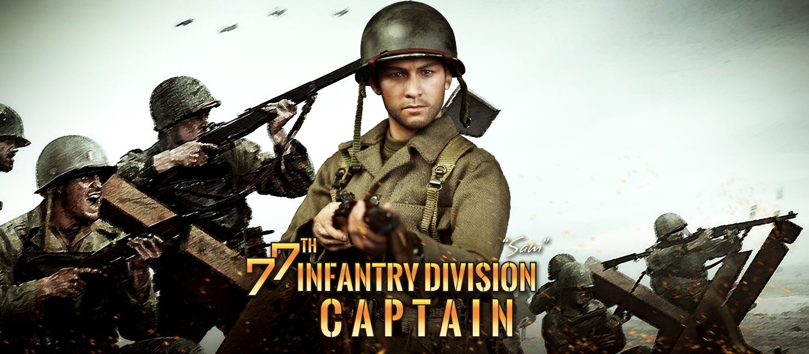 DID A80129 WWII US Army 77th Infantry Division - Captain Sam