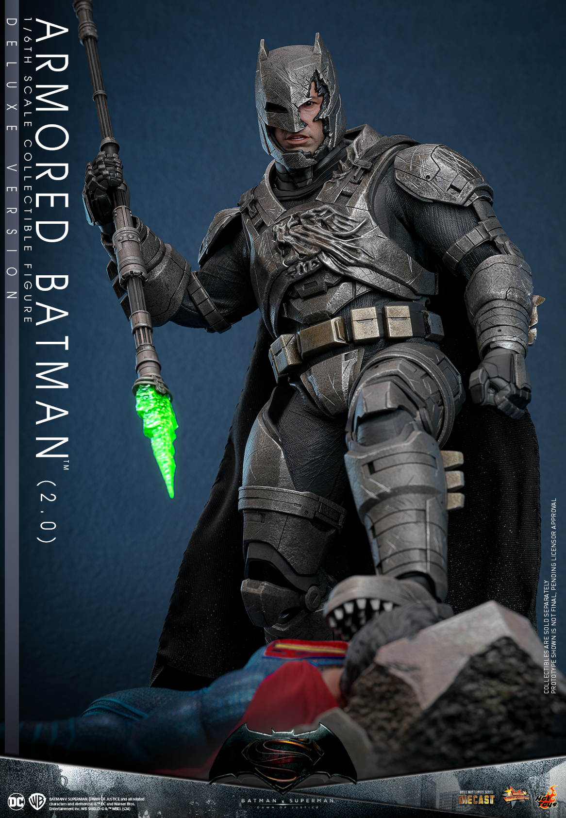 Hot Toys MMS743D63 Batman v Superman: Dawn of Justice - Armored Batman (2.0) [Deluxe Version]