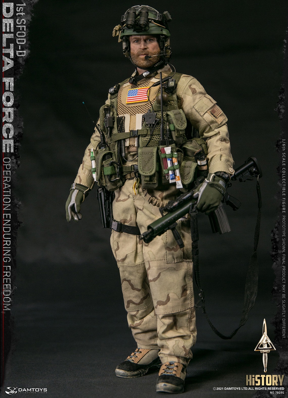 DAMTOYS 78091 1/6 1st SFOD-D OPERATION ENDURING FREEDOM DELTA FORCE