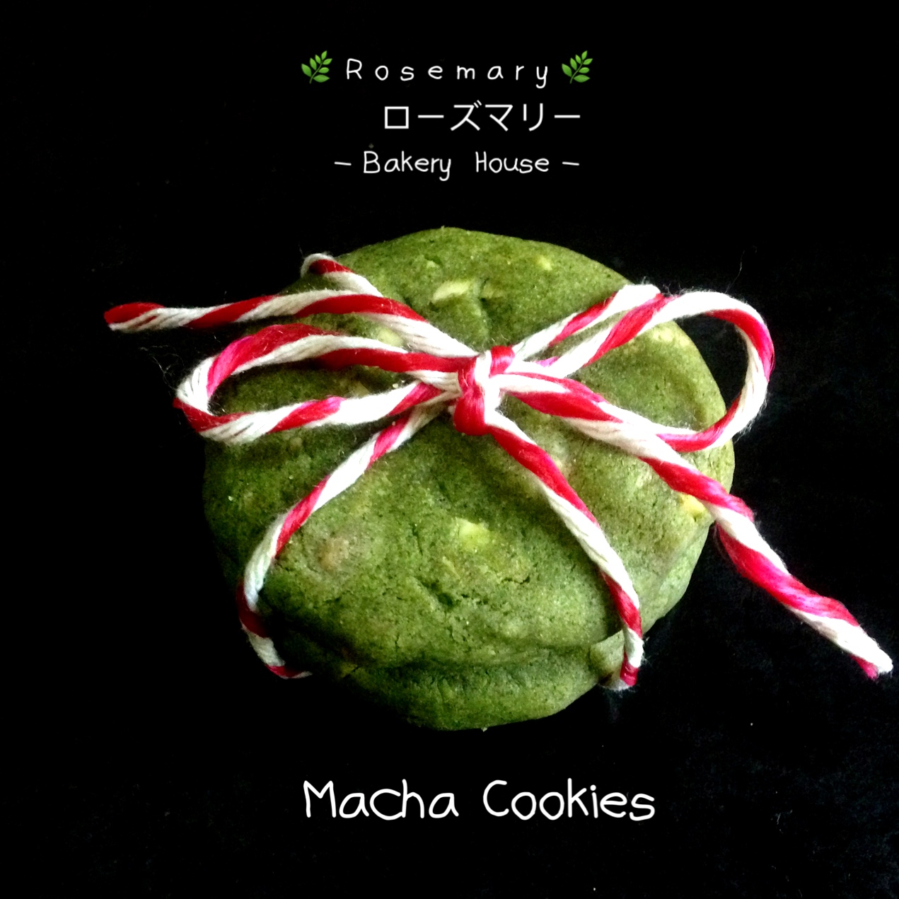 คุ้กกี้มัทฉะไวท์ช็อกโกแลต Matcha White Chocolate Cookies (ต่อชิ้น)