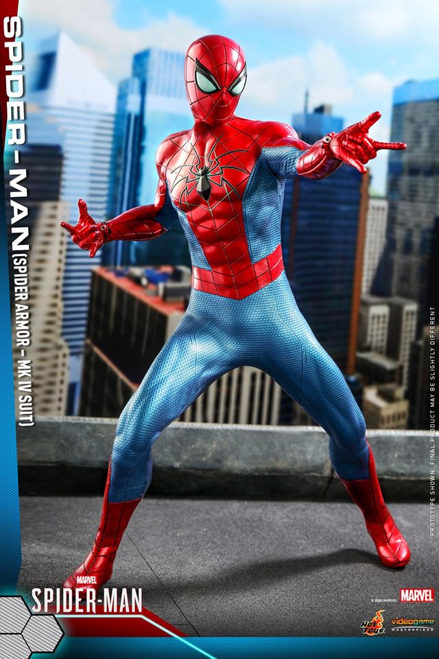 Hot Toys VGM43 Marvel's Spider-Man 16 Spider-Man (Spider Armor - MK IV Suit)