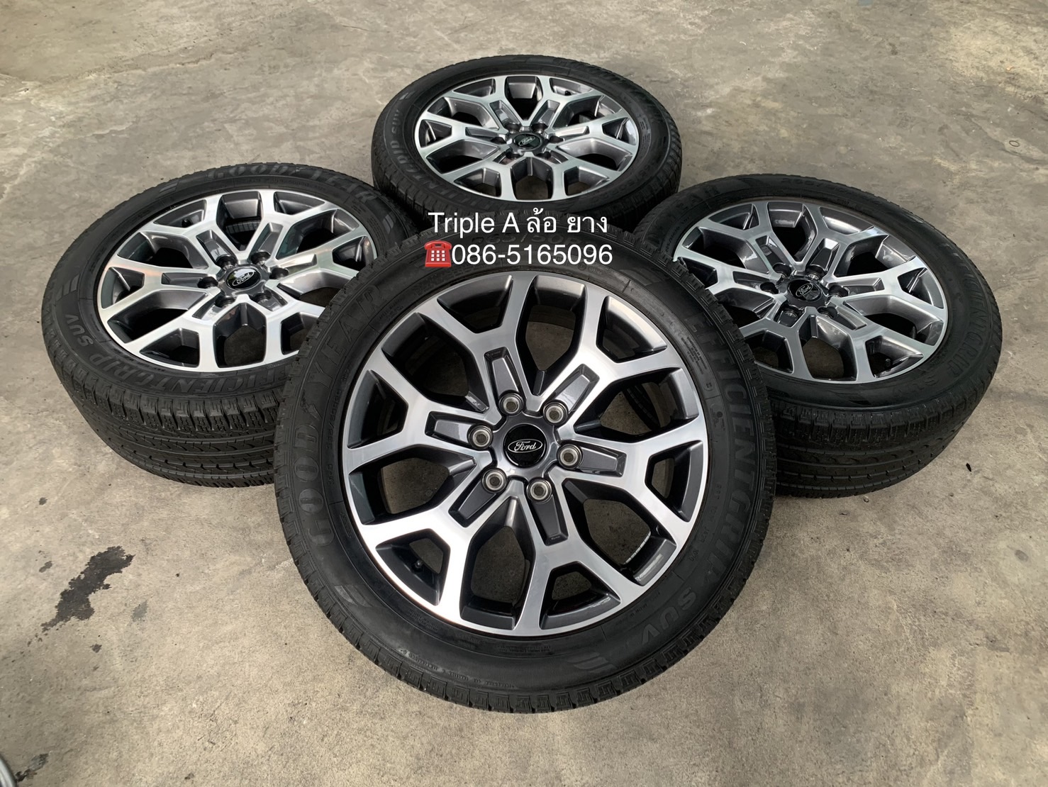 ✨ล้อแม็ก✨Ford Everest Next-Gen รุ่นใหม่ล่าสุด ขอบ 20 พร้อมยาง 265-50-20 GoodYear ปี 20
