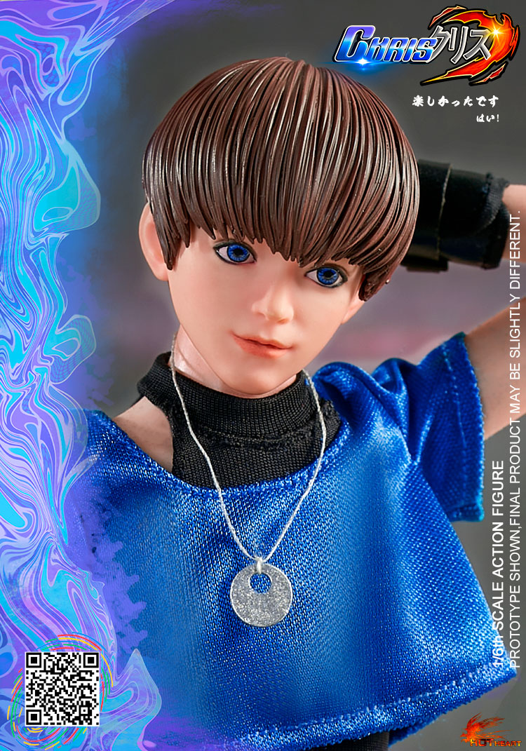 Hot Heart FD012A 1/6 Singer of the Hell Band - Chris (Normal Version Blue)