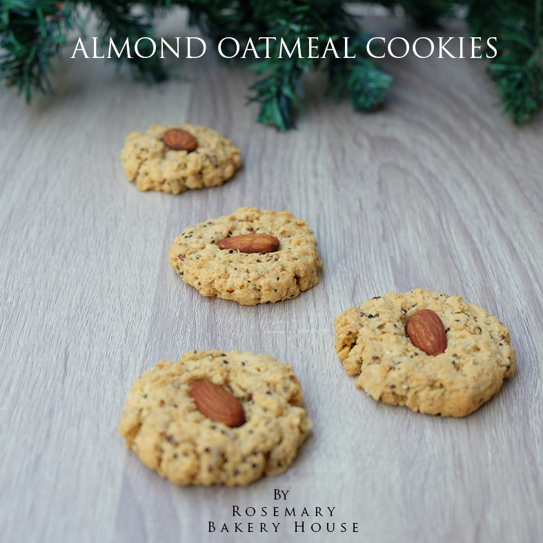 🍪 🌾🌰ALMOND OATMEAL COOKIES 🎅 🎄คุ้กกี้อัลมอนด์ข้าวโอ๊ต - CKH (ราคาต่อชิ้น) #ของขวัญปีใหม่ #คุ้กกี้เพื่อสุขภาพ #แคลรอรี่ต่ำ
