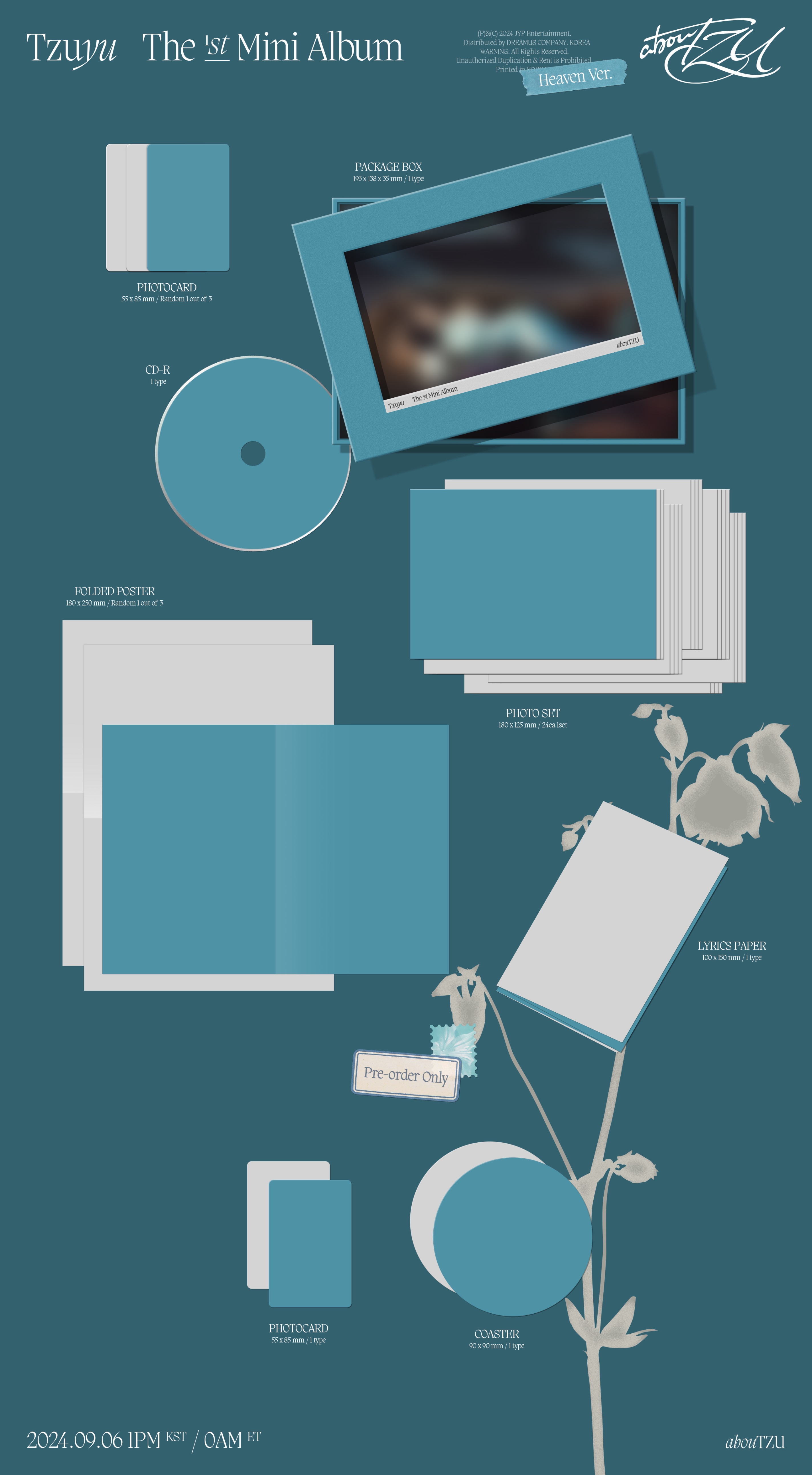[รับกด+นำเข้าสินค้า] TZU (TWICE) - The 1st Mini Album abouTZU