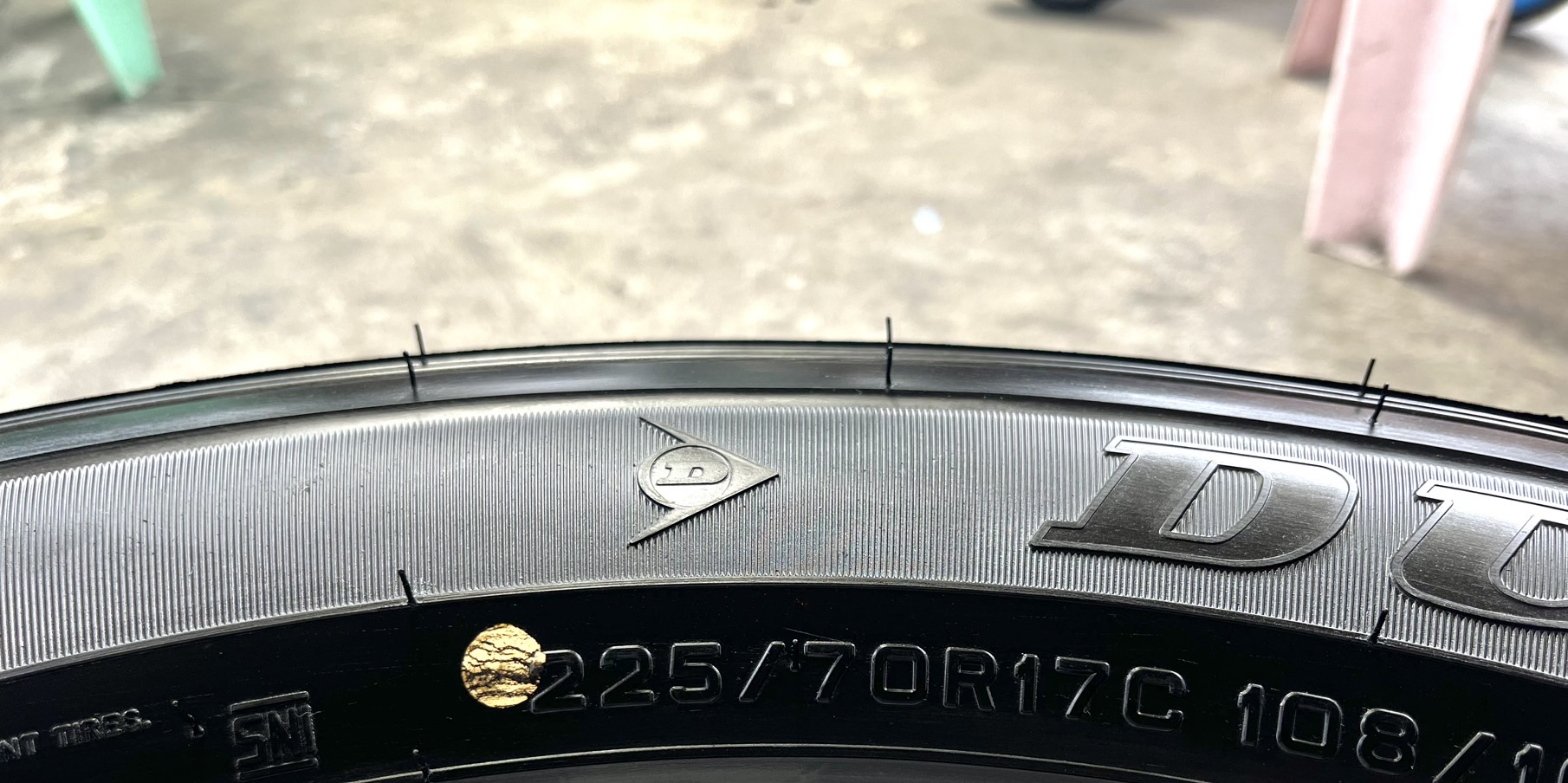 ✨ยางใหม่ป้ายแดง✨225-70-17 Dunlop💥ปี 25💥ใหม่กริ๊บ💖ถอดจาก🚗รถใหม่ป้ายแดง