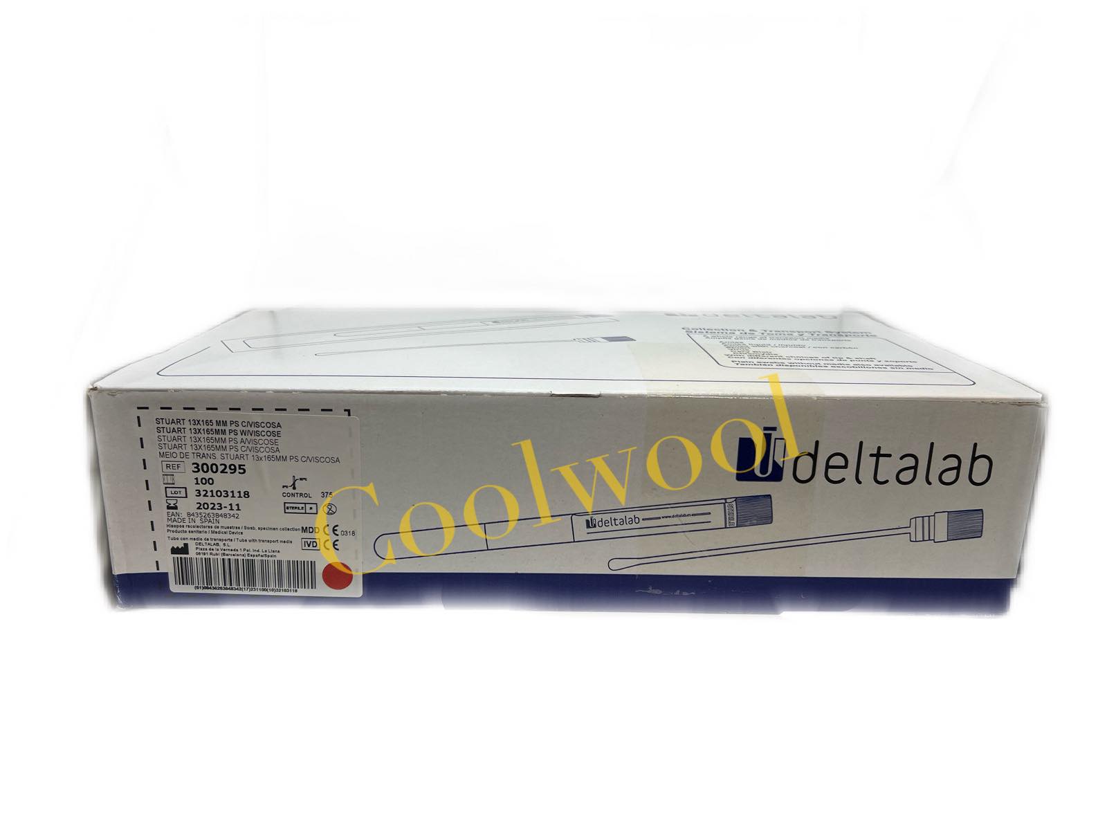 Transport swab with Stuart (1pc/peel pack,100ea/pkg), sterile-Delta lab