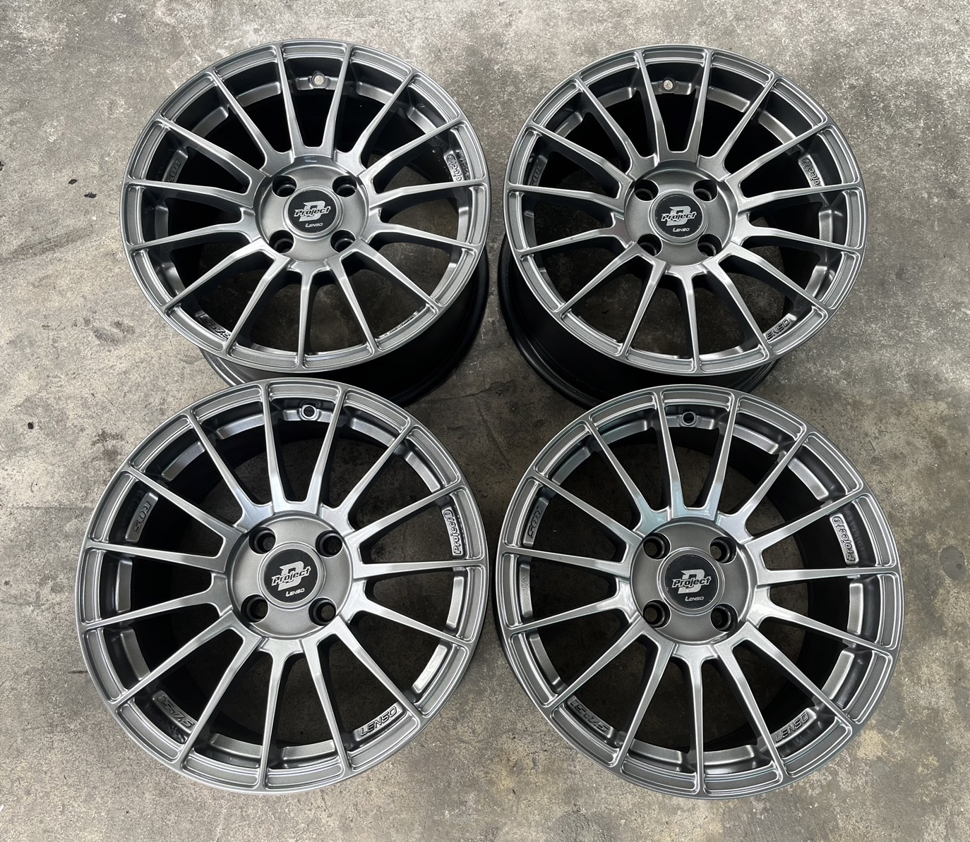 ✨ล้อแม็ก 4รู100✨Lenso ProjectD R05 ขอบ 15 สีไฮเปอร์💖สวยกริ๊บ💖