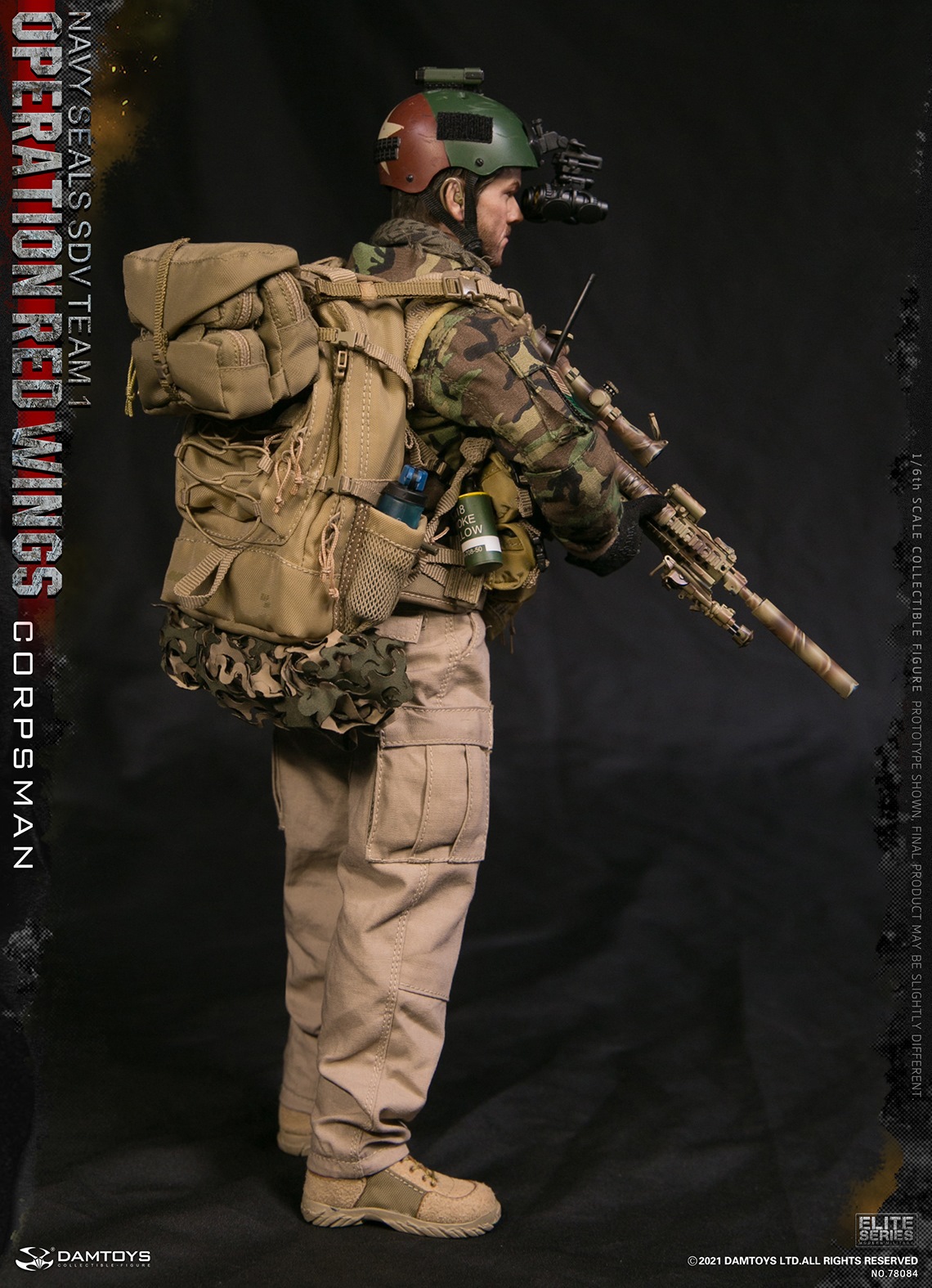 DAMTOYS 78084 1/6 Operation Red Wings: Navy Seals SDV Team 1 - Corpsman