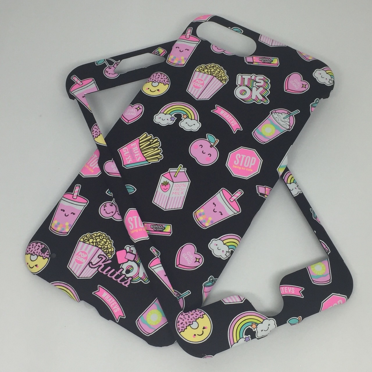 เคสคูทิส(Kutis)ไอโฟน7พลัส,8พลัส(ลายIT'S OK)มาใหม่ เคสประกบหน้า-หลัง เคสเรืองแสง เคสลายวินเทจ ร้านSuperhero Klongthom