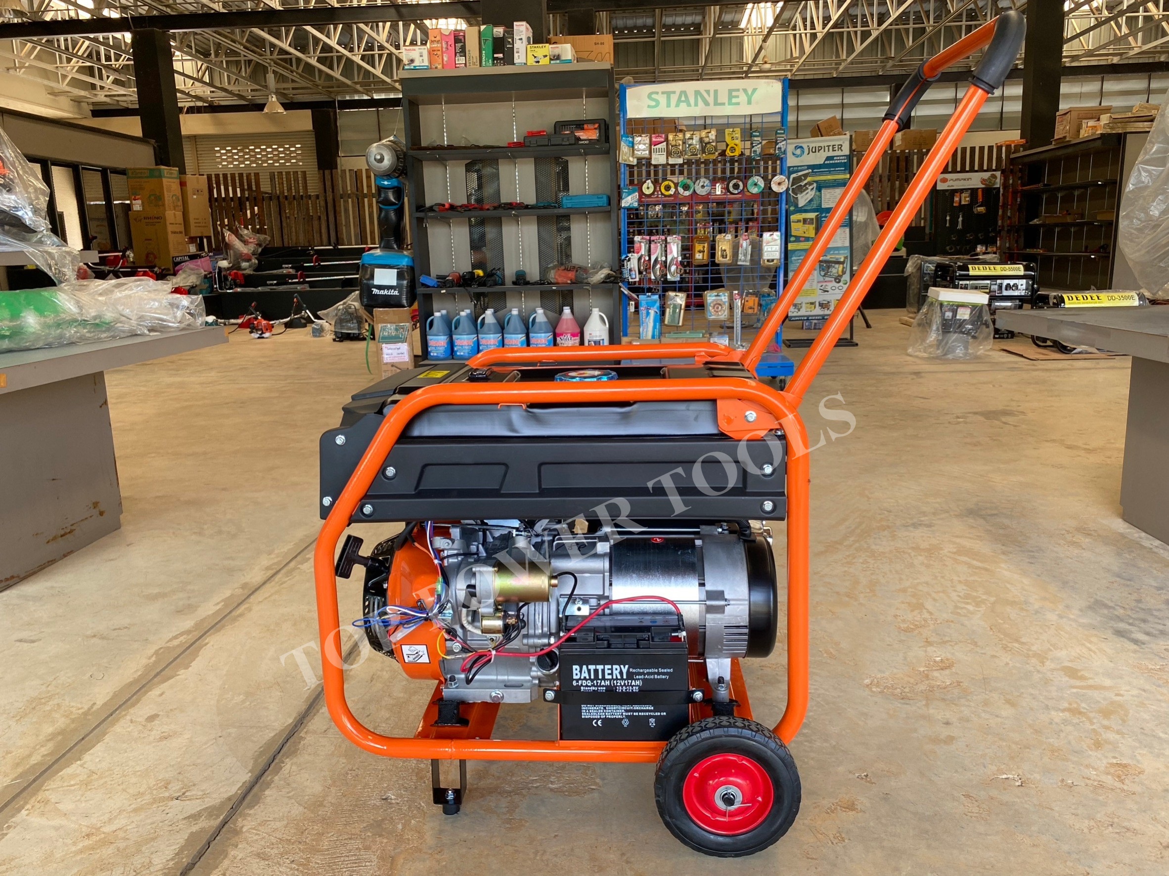 เครื่องปั่นไฟเบนซิน 7KW KS-6500E 13HP KASAI (สตาร์ทกุญแจ)