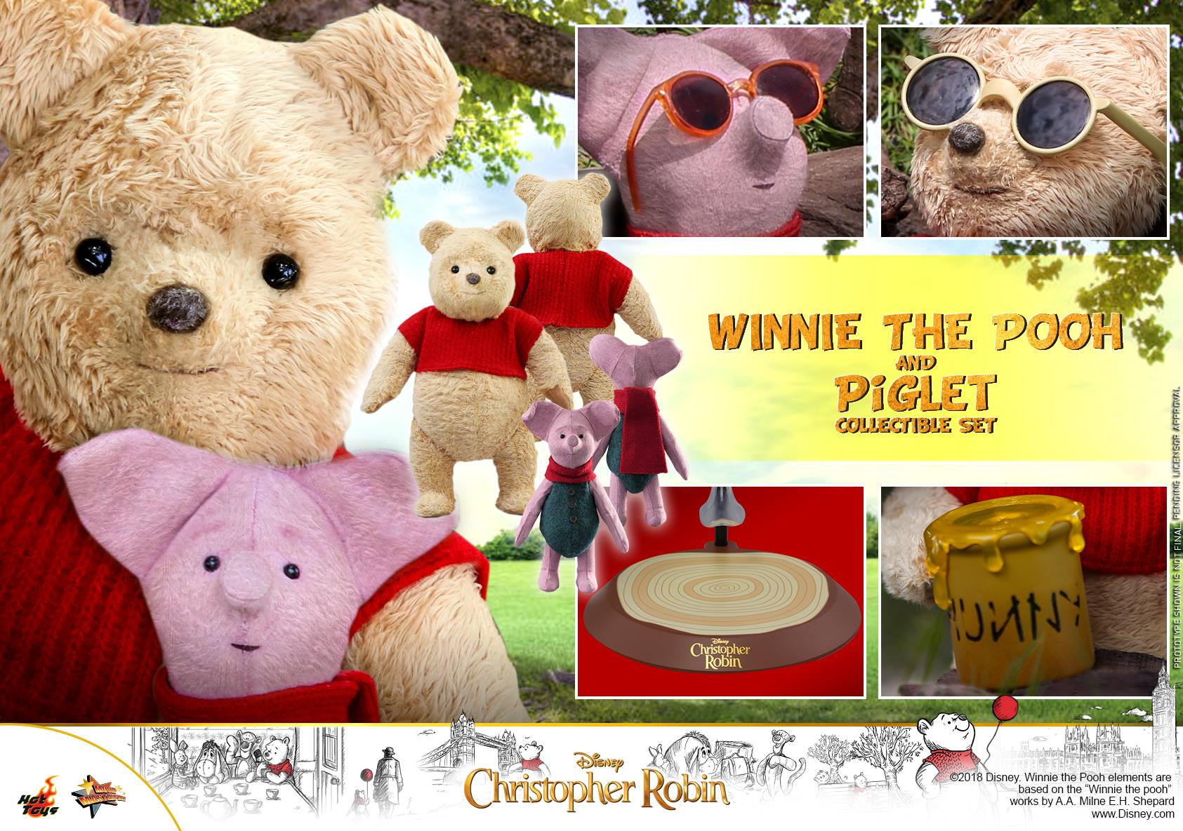 Hot Toys MMS503 CHRISTOPHER ROBIN - WINNIE THE POOH AND PIGLET