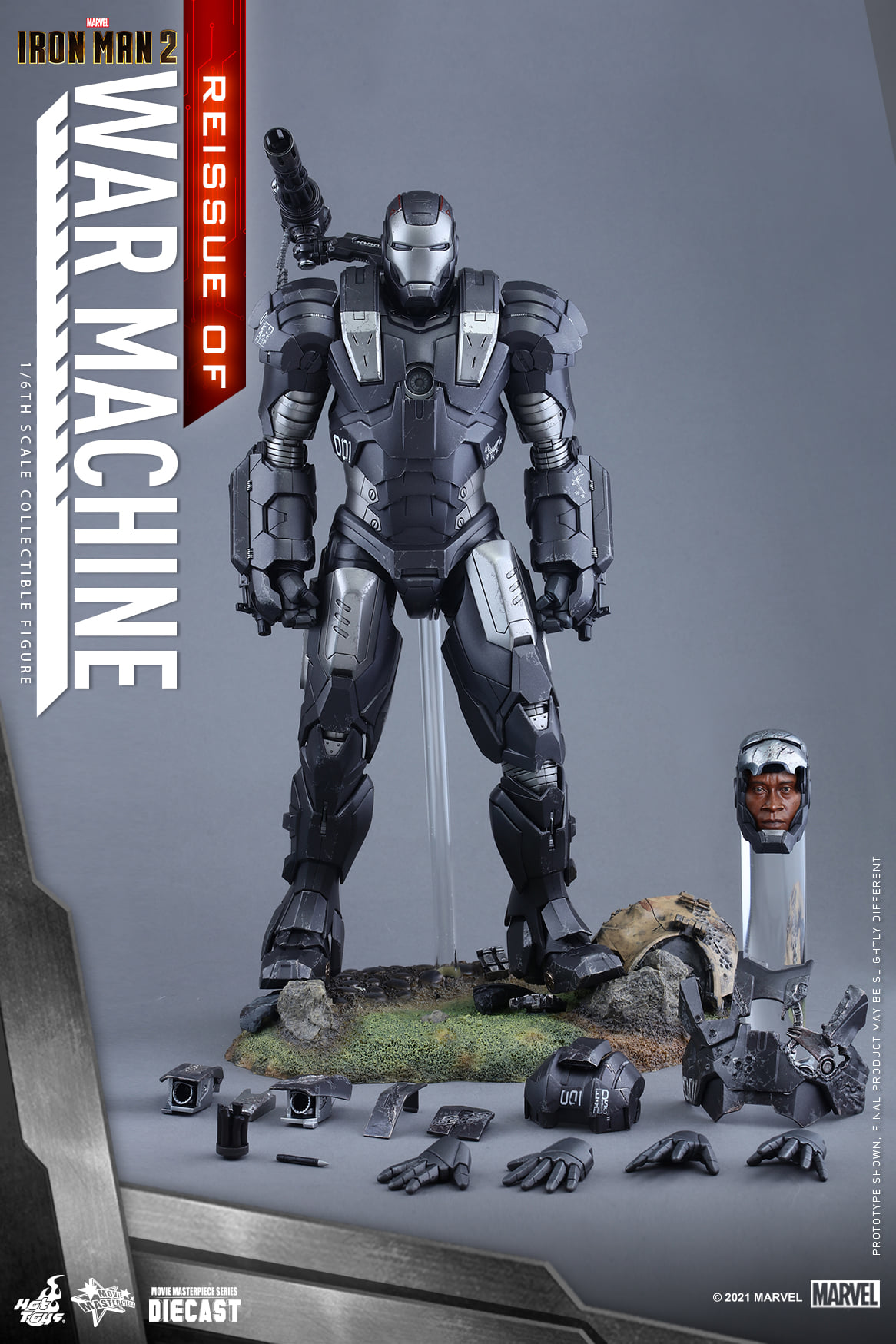 Hot Toys MMS331D13B 1/6 Iron Man 2 - War Machine (Reissue)