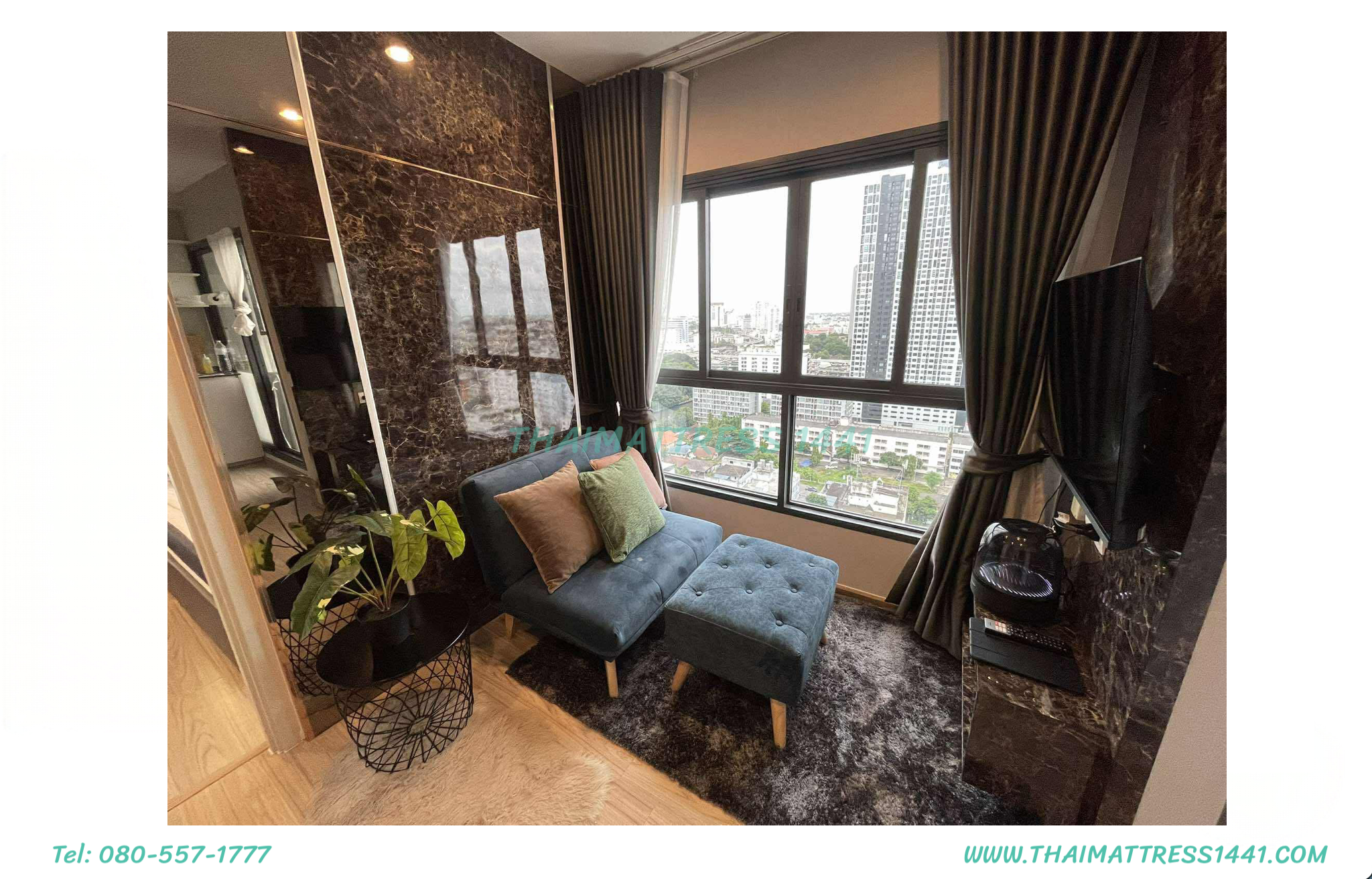 คอนโดสุดหรู The Tree Huamak Interchange ชั้น 20 ขนาด 26 ตรม.