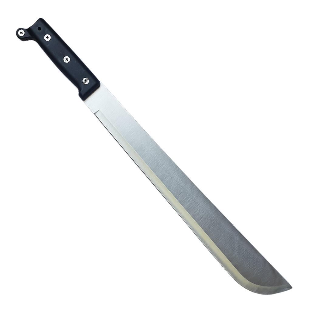 มีดใบตาย มีดมาเชเต้ Machete ขนาด 21.3 นิ้ว (54 ซม.) สีเงินพร้อมซองไนล่อนสำหรับเก็บมีด
