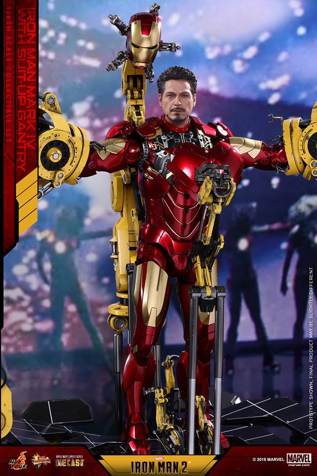 Hot Toys MMS462D22 IRON MAN 2 - MARK IV WITH SUIT-UP GANTRY