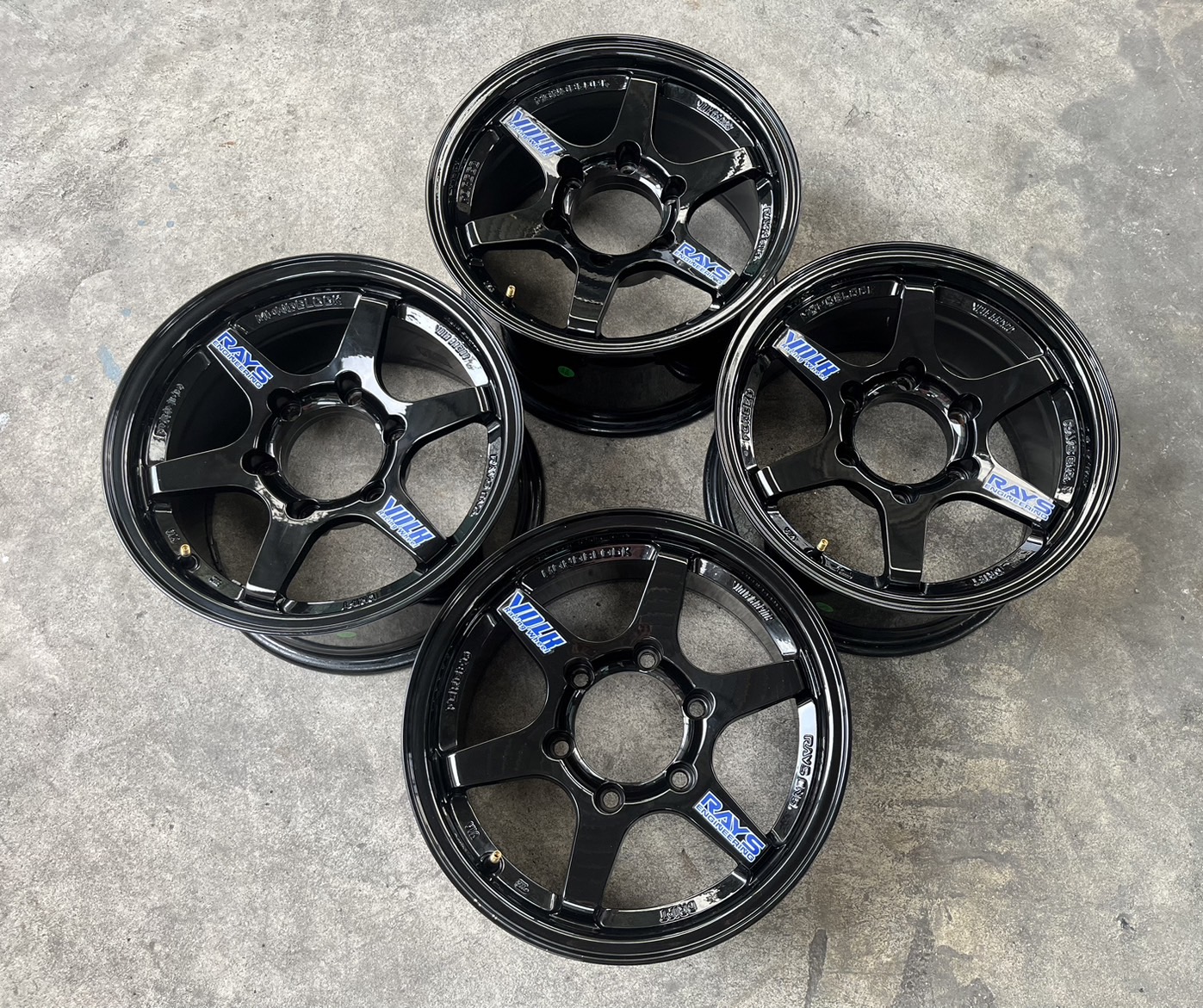 ✨ล้อแม็ก✨6รู139 TE37 DRIFT ขอบ 15 สีดำ💖สวยมาก💖