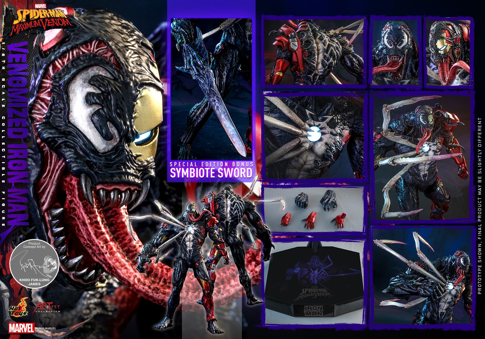 Hot Toys AC04 1/6 Marvel's Spider-Man: Maximum Venom - Venomized Iron Man (Special Edition)