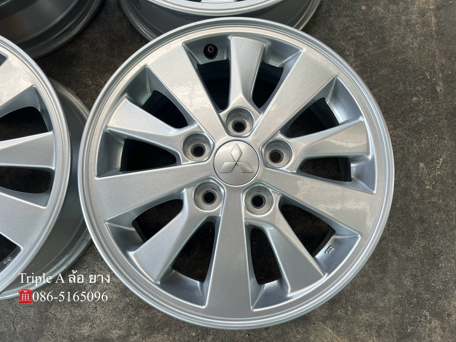✨ล้อแม็ก 5รู114✨Mitsu ขอบ 15💖สภาพสวย💖