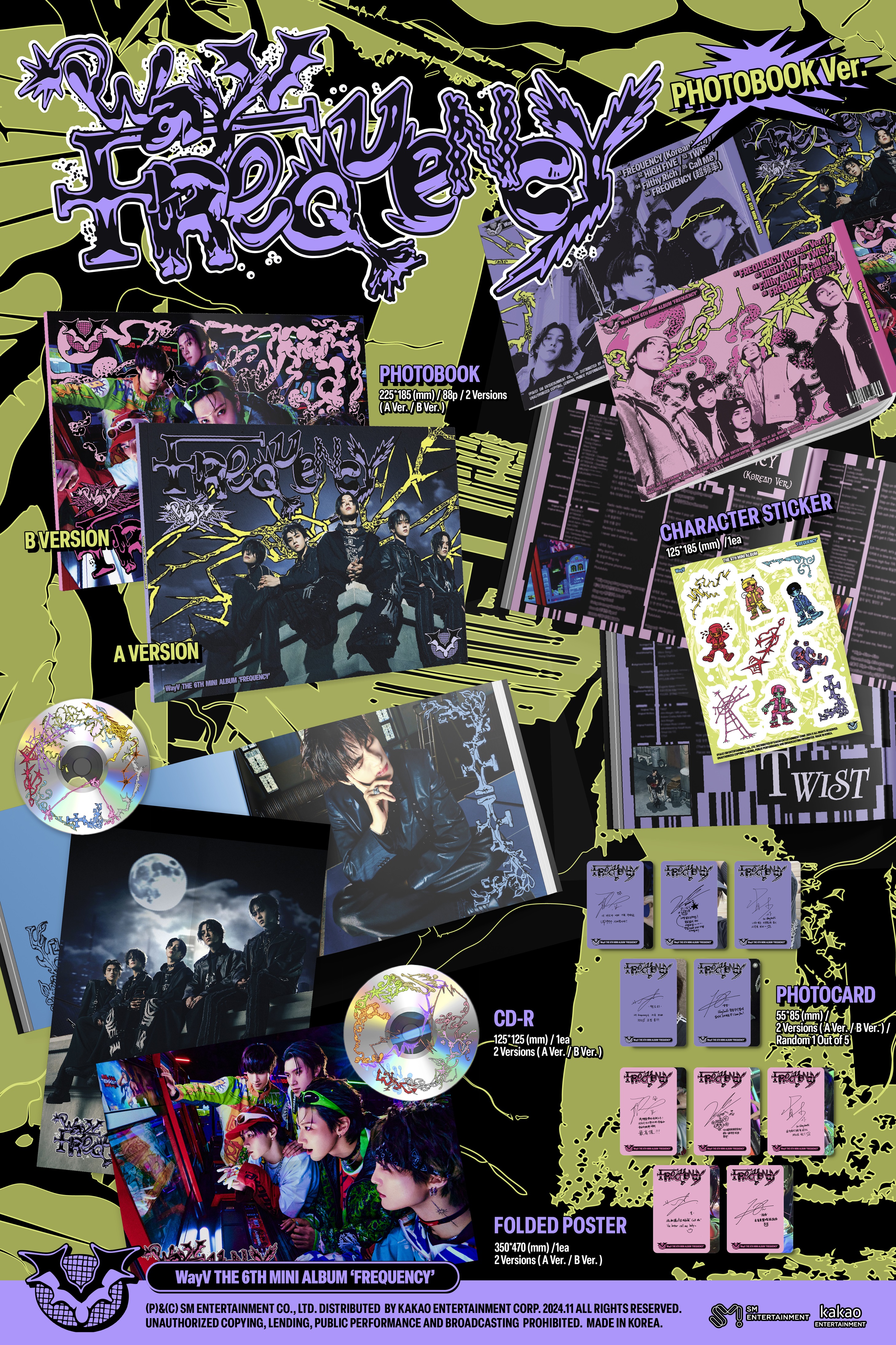 [รับกด+นำเข้าสินค้า] WayV - 6th Mini Album FREQUENCY