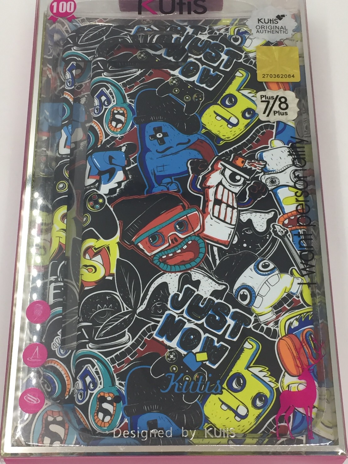 เคสคูทิส(Kutis)เคสไอโฟน7พลัส,8พลัส(ลายJustNow)มาใหม่ เคสประกบหน้า-หลัง เคสเรืองแสง เคสลายวินเทจ ร้านSuperhero Klongthom