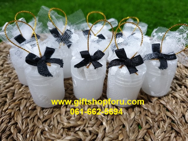 ของชำร่วยงานศพ พิมเสนน้ำห่อผ้าลูกไม้