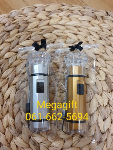 ของชำร่วยงานศพ ไฟฉายสีเงินทอง