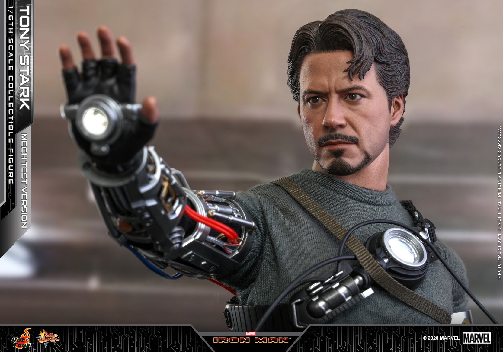 Hot Toys MMS581B 1/6 Iron Man - Tony Stark (Mech Test Version) (Special Edition Bonus)