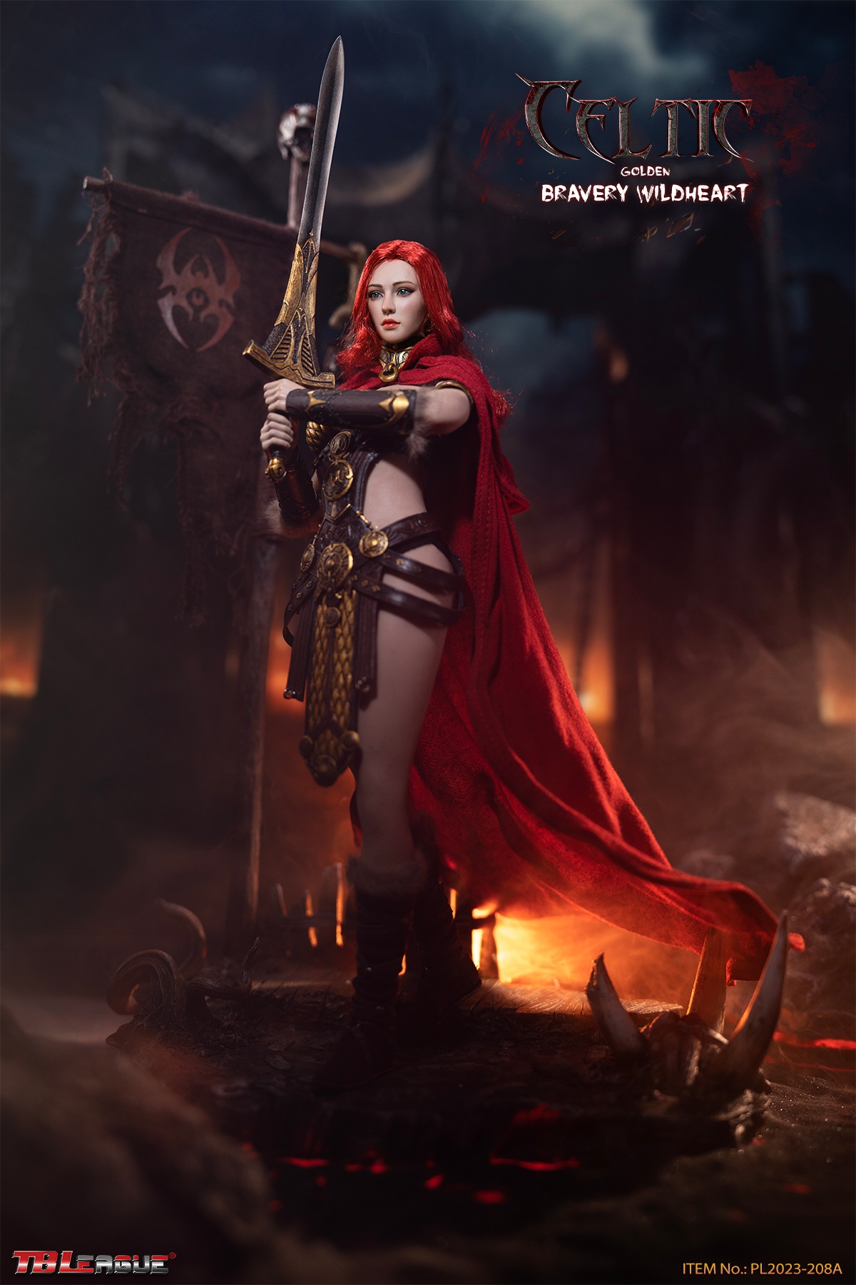 TBLeague PL2023-208A 1/6 Celtic Bravery Wildheart (Golden)