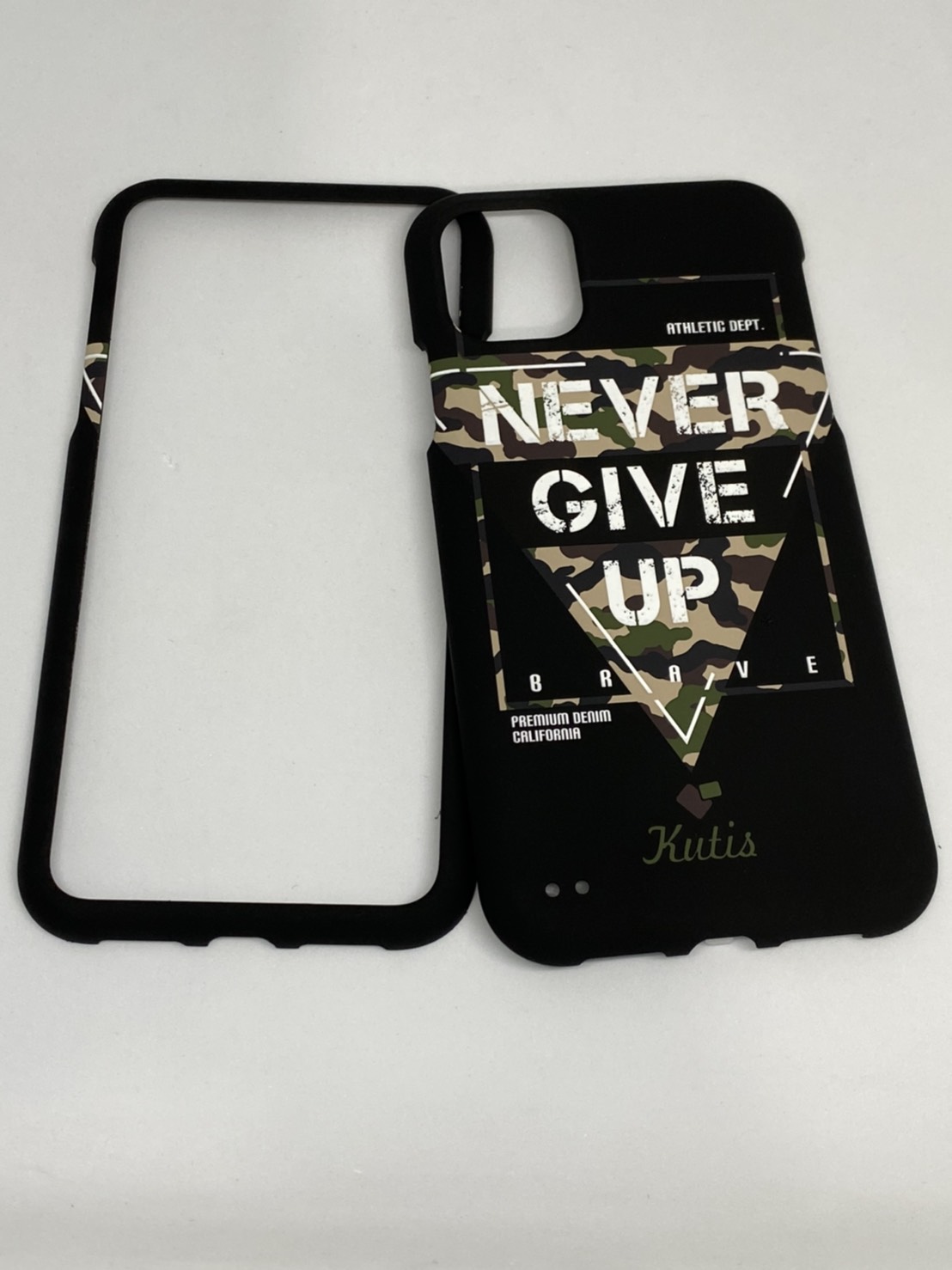 เคสคูทิส(Kutis)เคสไอโฟน11G(ลายNeverGiveUp)มาใหม่ เคสประกบหน้า-หลัง เคสเรืองแสง เคสลายวินเทจ ร้านSuperhero Klongthom