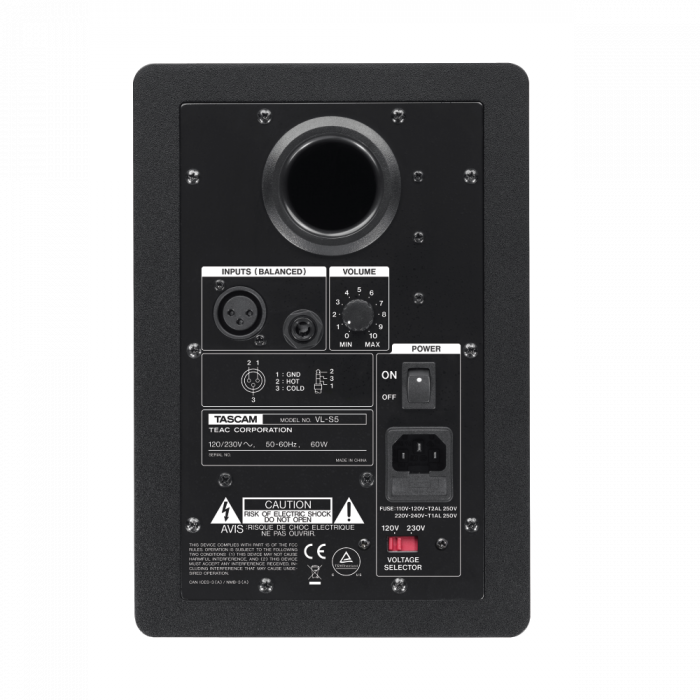 Tascam VL-S5 ลำโพงสตูอิโอมอนิเตอร์ สำหรับการทำงานทางด้านเสียงเพลง ตัวลำโพงมาพร้อมกับระบบ Magnetic Shield