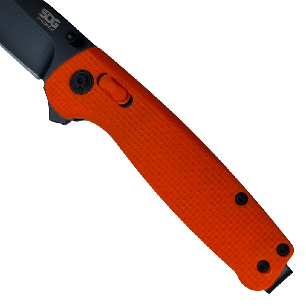 มีดพับ SOG Terminus XR Limited Series CRYO D2 ขนาด 7 นิ้ว (18 ซม.) สีส้ม