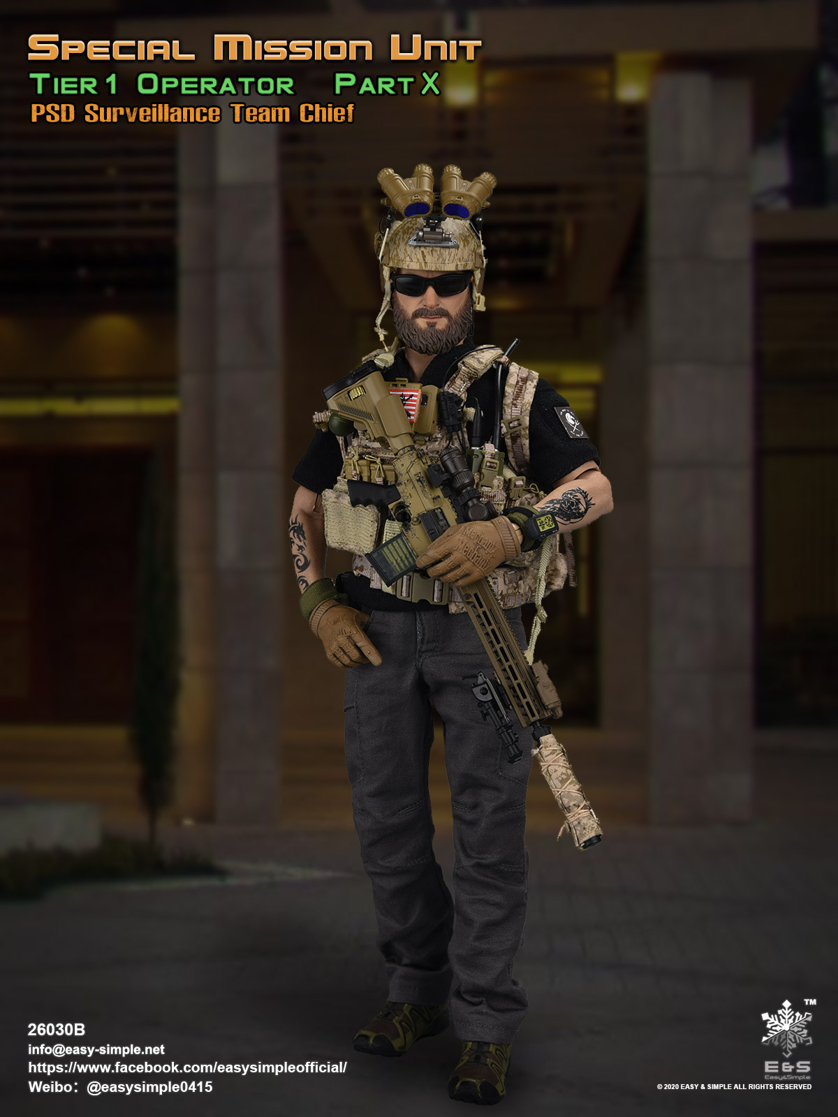 Easy&Simple 26030B Special Mission Unit Tier 1 Operator Part X PSD Surveillance Team Chief