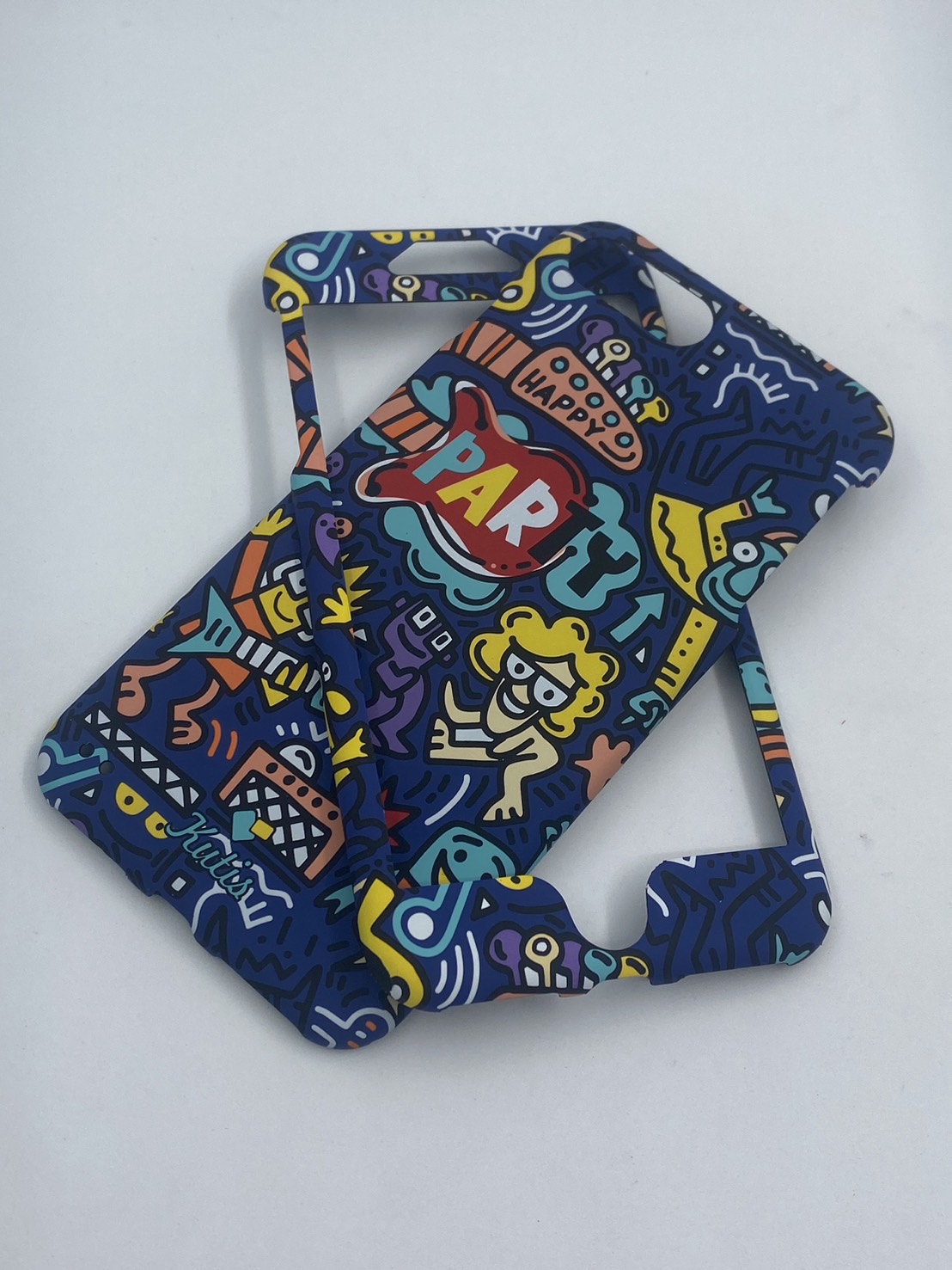 เคสคูทิส(Kutis)เคสไอโฟน7พลัส,8พลัส(ลายPARTY)มาใหม่ เคสประกบหน้า-หลัง เคสเรืองแสง เคสลายวินเทจ ร้านSuperhero Klongthom