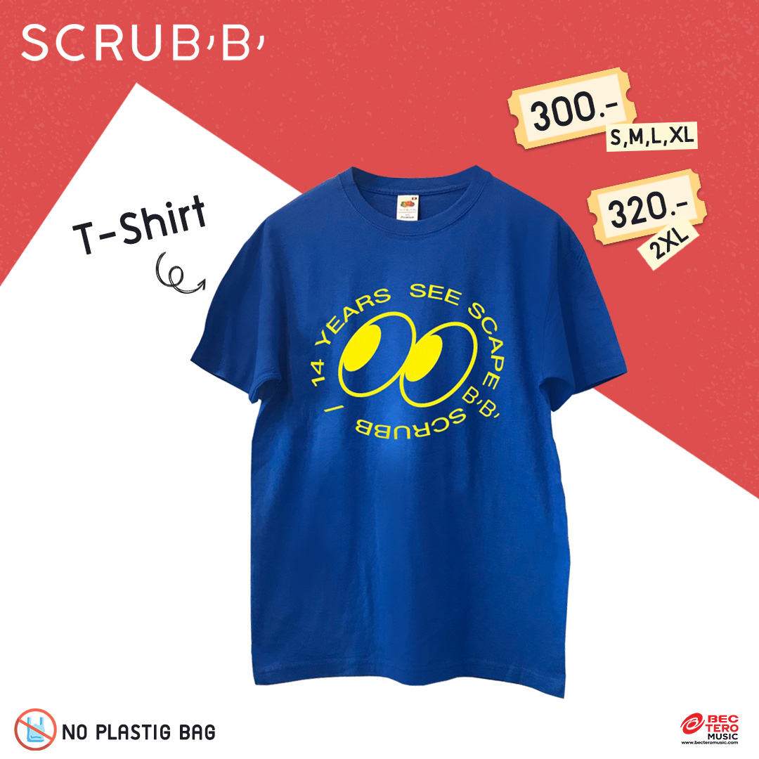 SCRUBB : T-SHIRT SCRUBB BLUE CAT EXPO 6