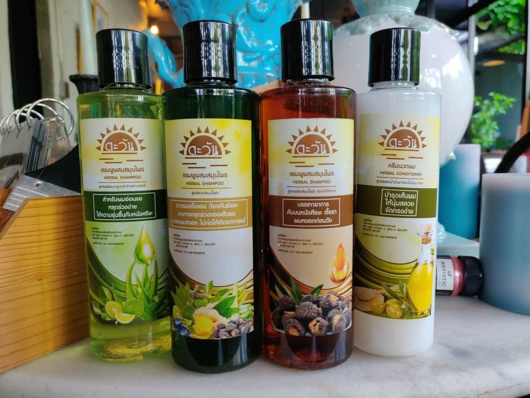 แชมพู และ ครีมนวดผม ตรา ตะวัน shampoo conditioner