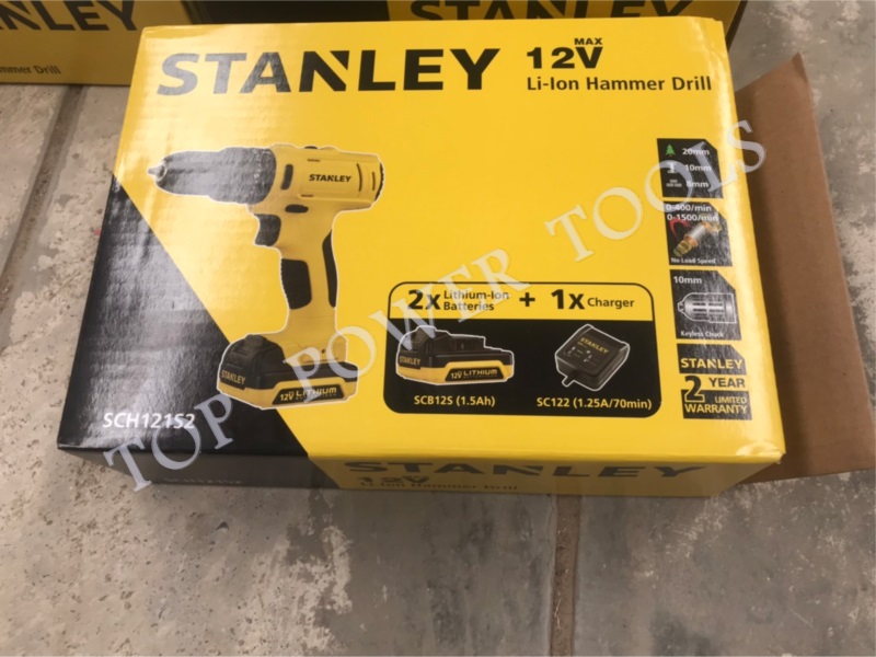 สว่านกระแทกไร้สาย 10มม. 12V. SCH121S2 STANLEY