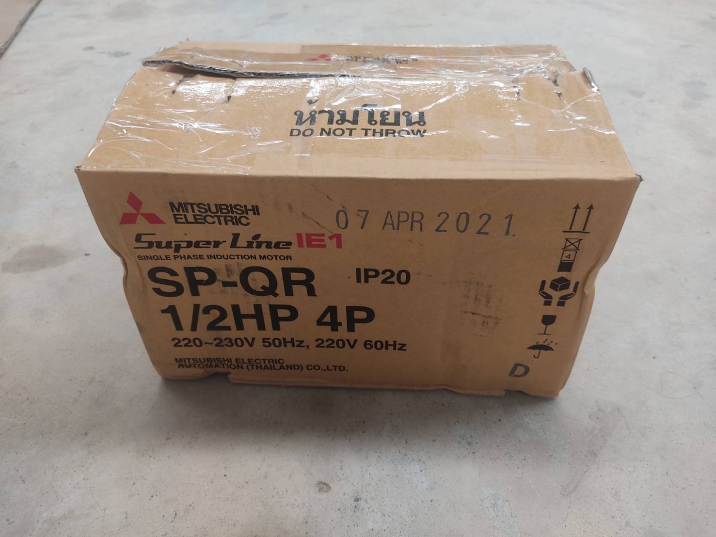 มอเตอร์ SP-QR 4P 1/2HP MITSUBISHI(ไม่มีคอน)