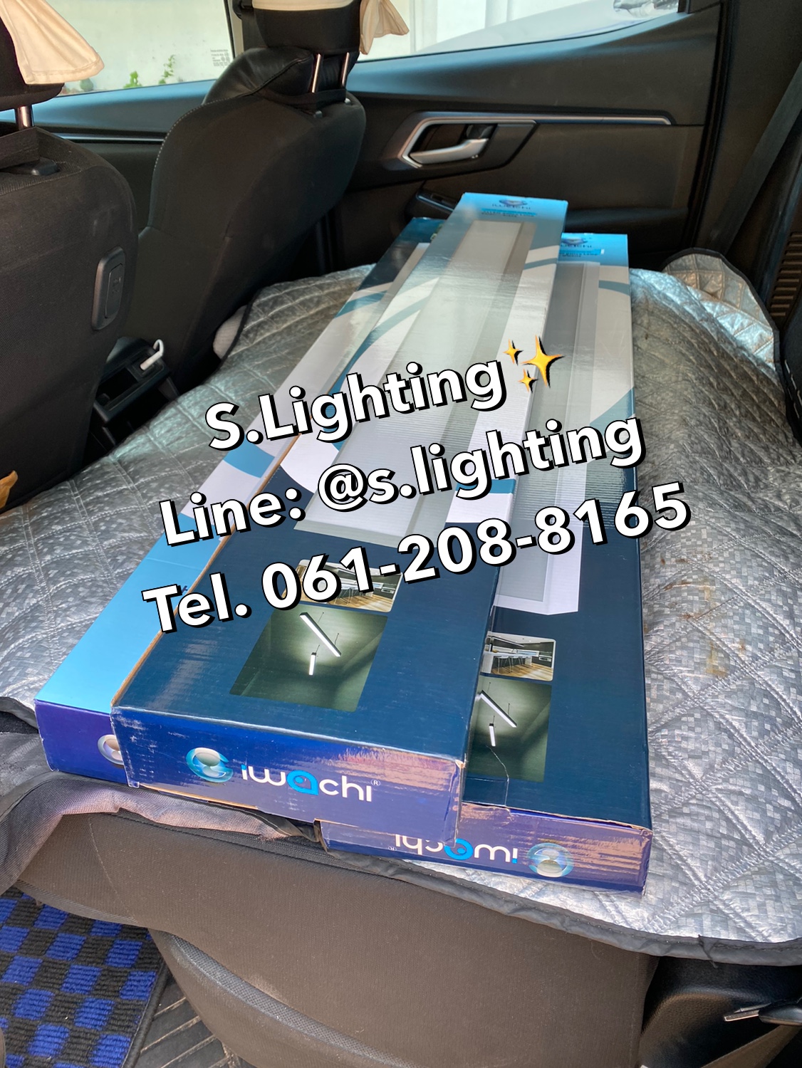 โคมไฟแขวนสลิงเพดาน Linear Office LED 3x18w แสงขาว (เปลี่ยนหลอดได้)