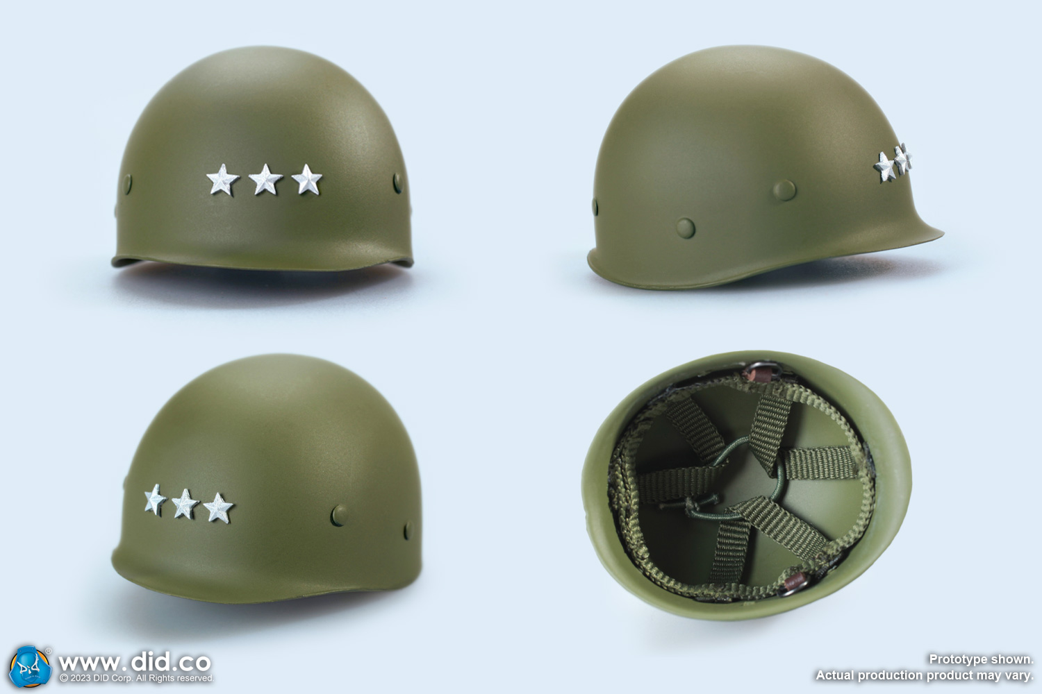 DID A80164+E60071 1/6 WWII General of the United States Army - George Smith Patton Jr.+Accessory Kit