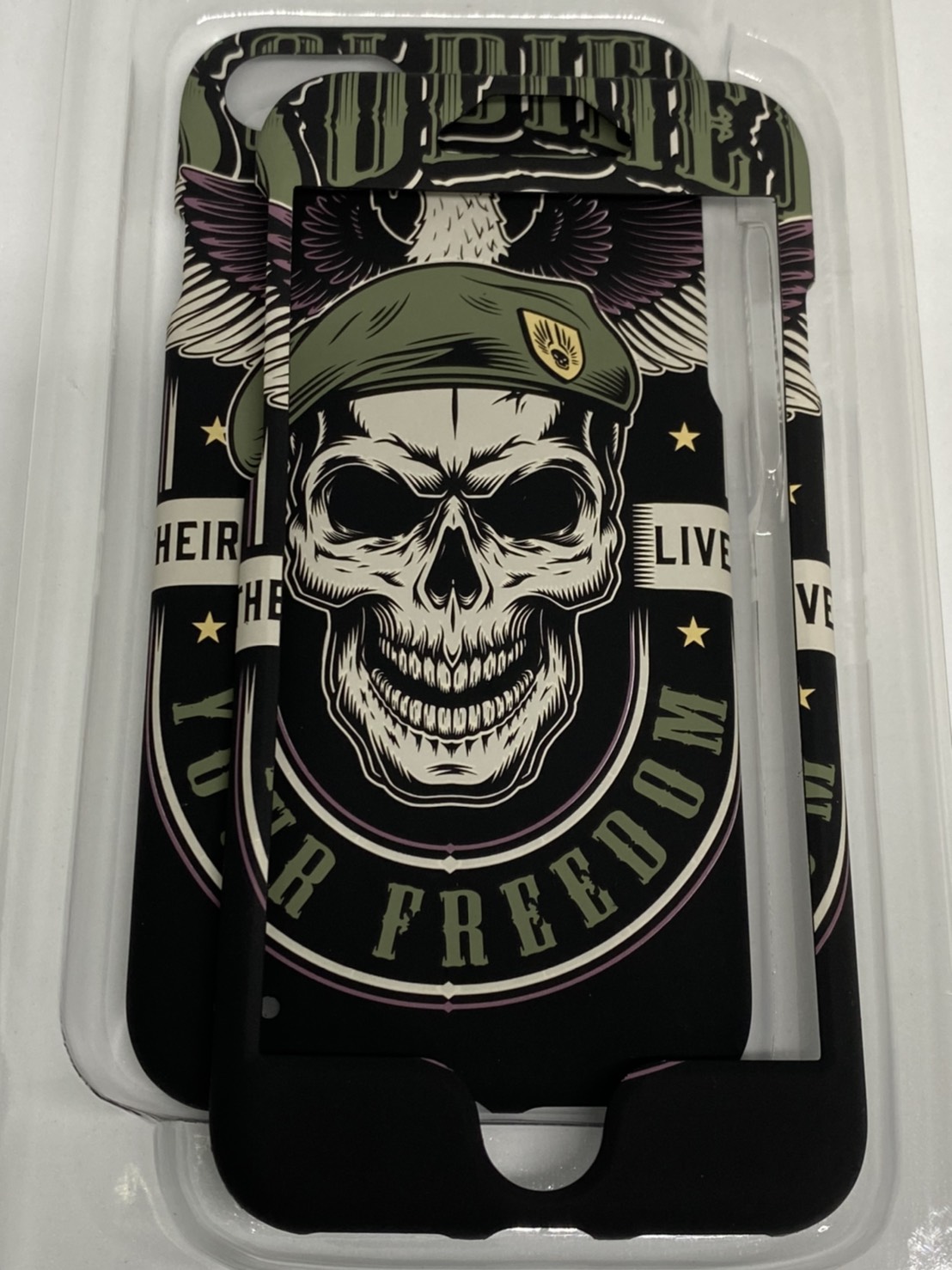 เคสคูทิส(Kutis)เคสไอโฟน7,8,SE2020(ลายYourFreedom)มาใหม่ เคสประกบหน้า-หลัง เคสเรืองแสง เคสลายวินเทจ ร้านSuperhero Klongthom