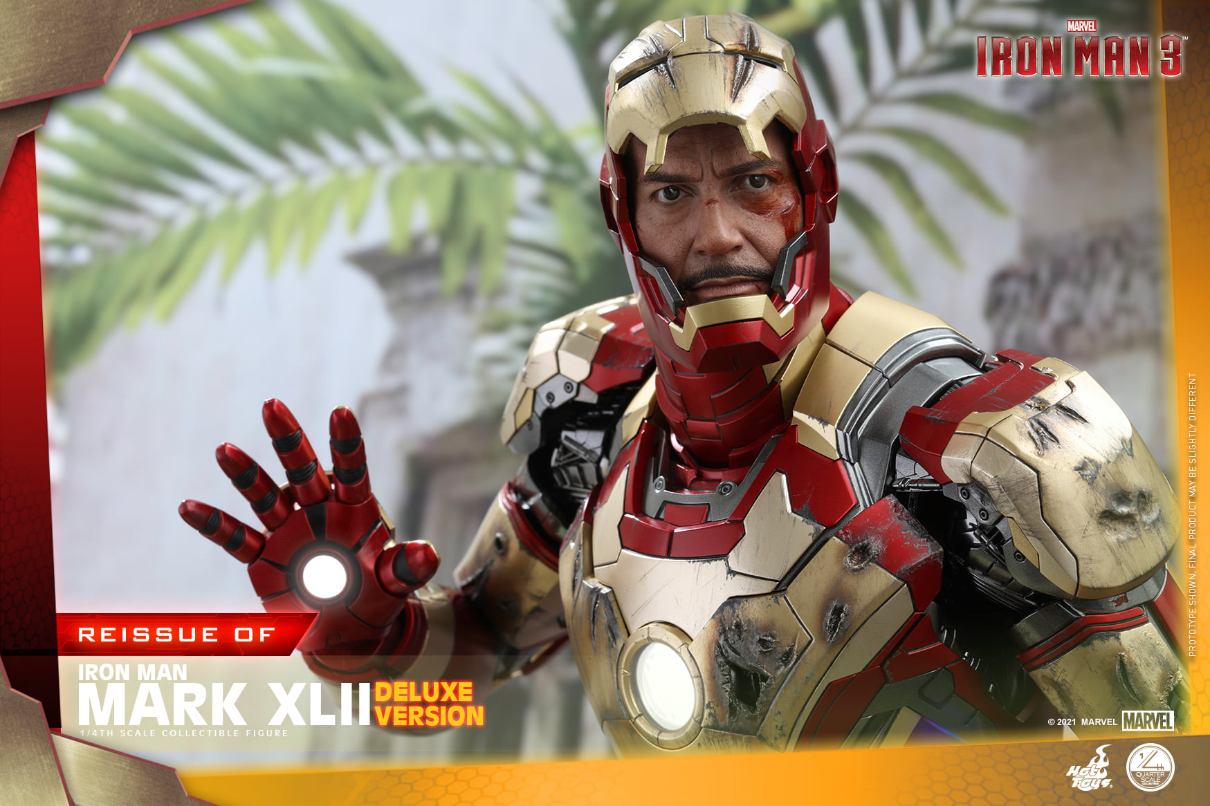 Hot Toys QS008 1/4 Iron Man 3 - Mark XLII (Deluxe Version) [Reissue]